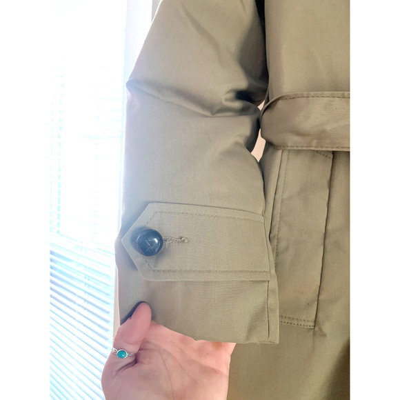 Vintage L.L. Bean Down Mainer Full Length Winter Coat W Size 12 Trench Belt WARM - Picture 4 of 16